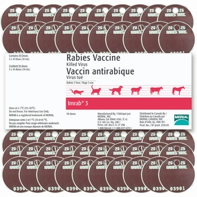 Rx Imrab 3 Rabies Vaccine, 5 x 10 Dose Kit with Tags gourmet cat wet food,chicken in broth cat,fish recipe cat food