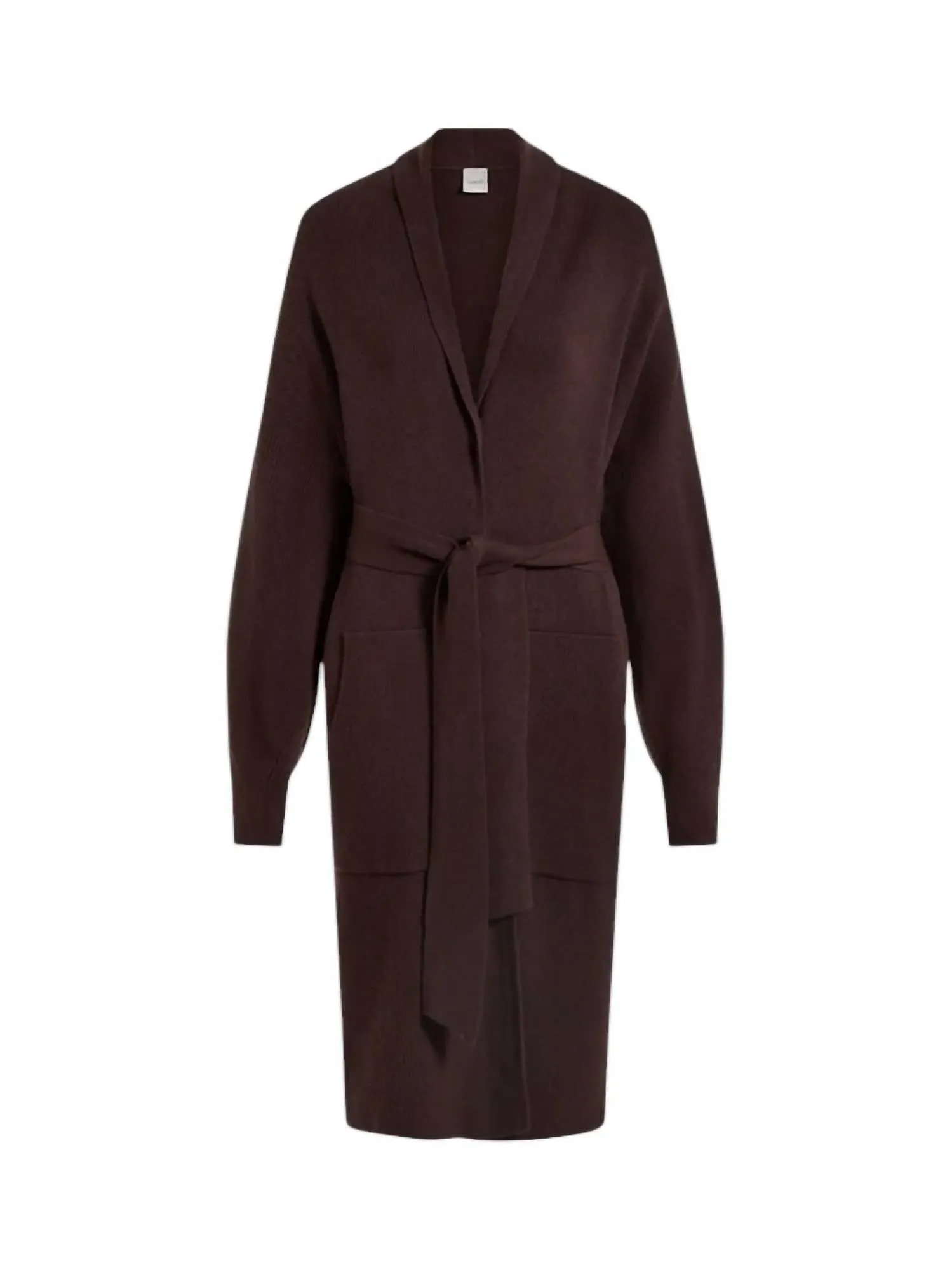 Safiya Knit Coat In Coffee Bean
