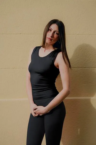 SAGE Ribbed Vest | Black