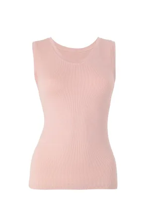 SAGE Ribbed Vest | Blush