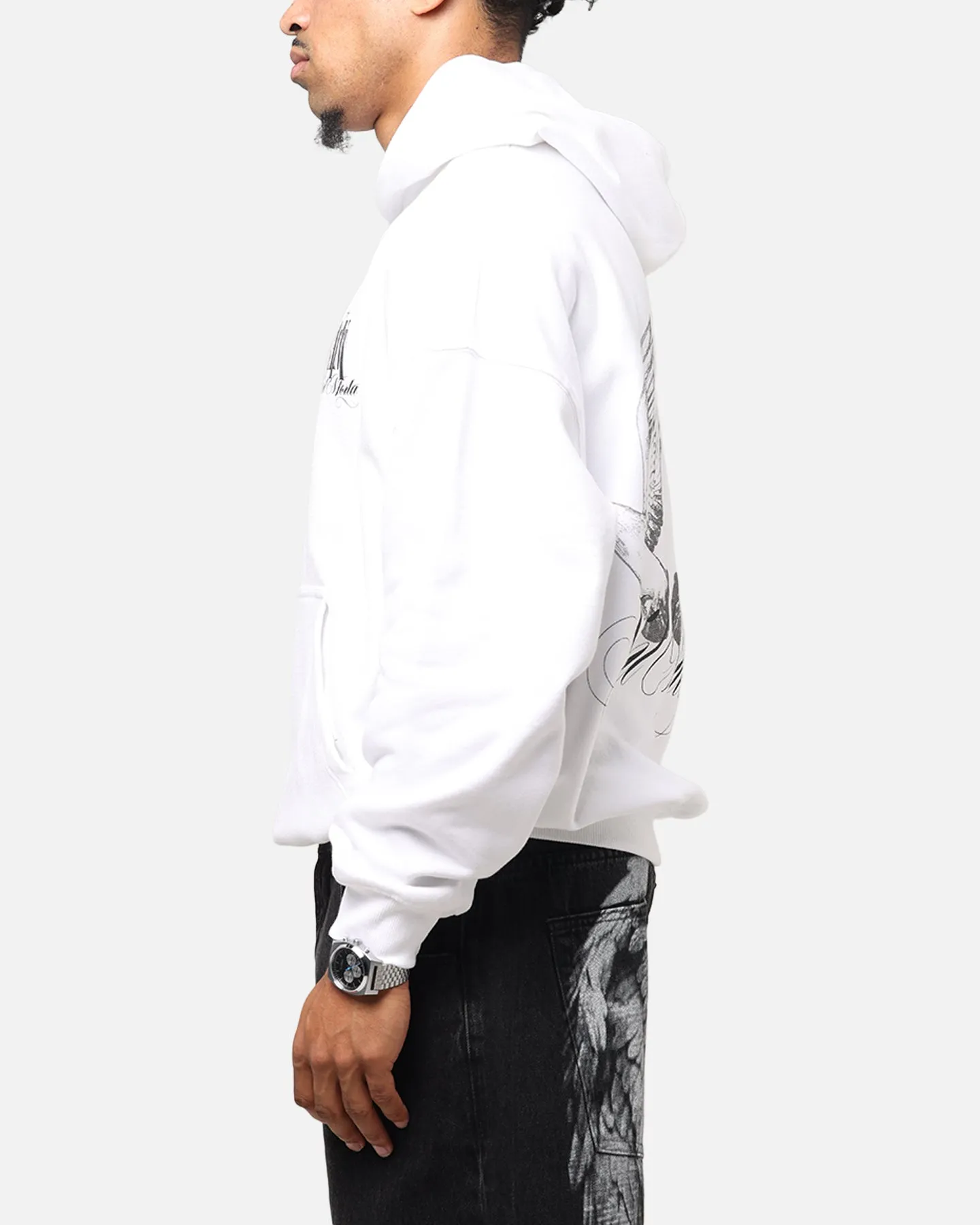 Saint Morta Doves Boxy Hoodie White