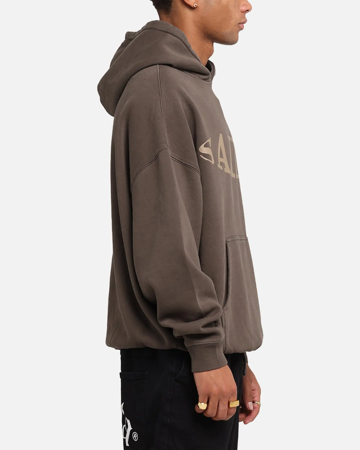 Saint Morta Vision Boxy Hoodie Brown