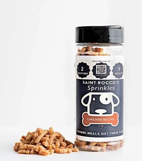 Saint Rocco's Treats Chicken Sprinkles 6oz puppy food,chew toy for puppies,small dog treats