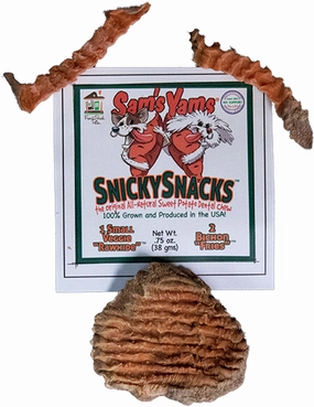 Sam's Yams Snicky Snacks .75oz Trial Size stainless steel bowl,metal pet feeder,steel water dish