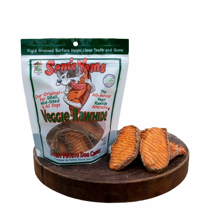 Sam's Yams Veggie Rawhide Sweet Potato Chews 5oz stainless steel bowl,metal pet feeder,steel water dish