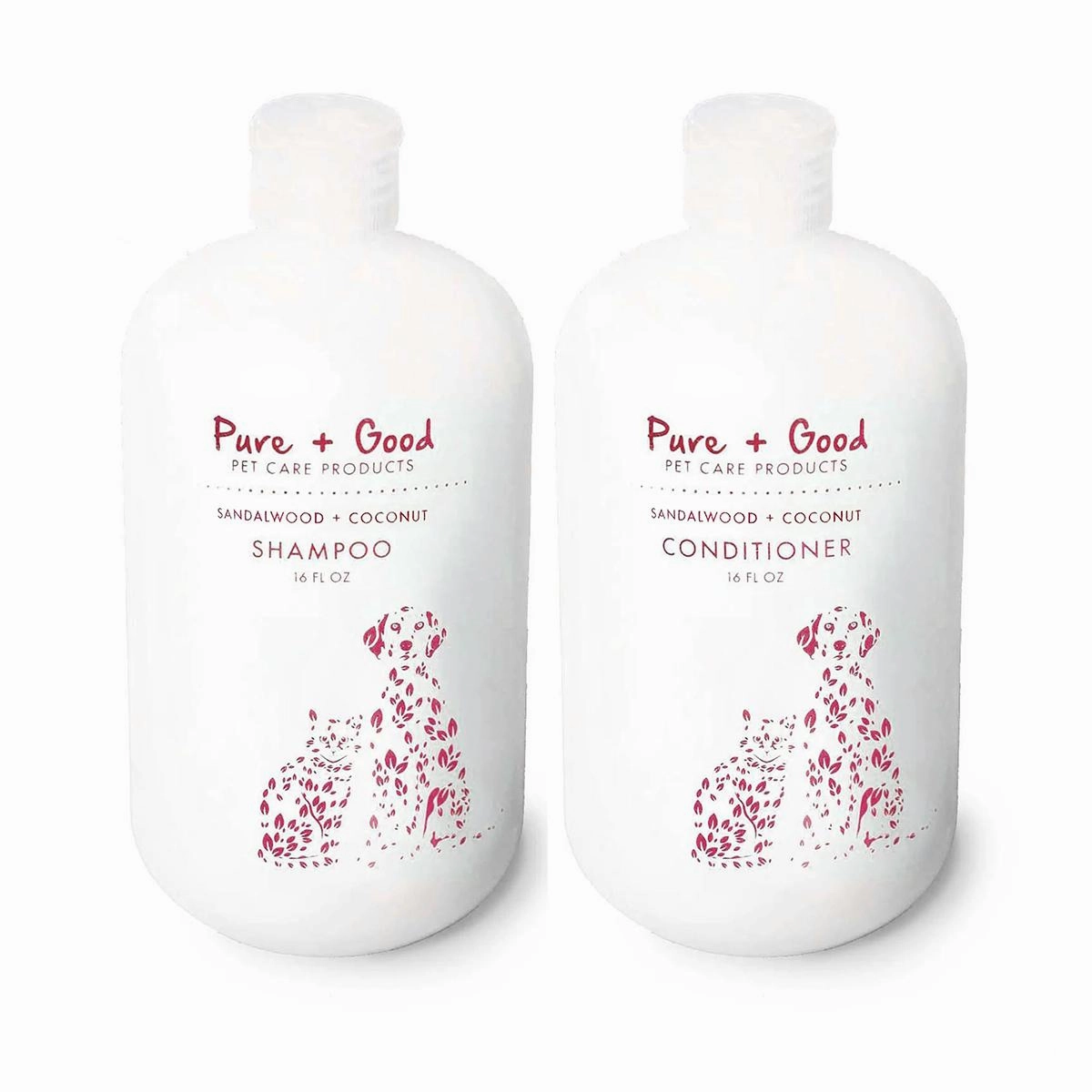 Sandalwood   Coconut Dog Shampoo/Conditioner Set dog brush,grooming comb,pet trimming kit