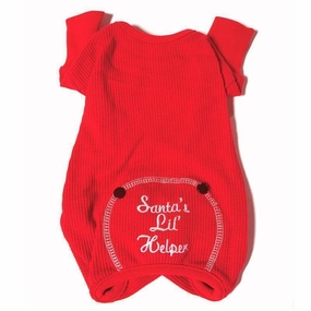 Santa's Lil' Helper Dog Pajamas dog underwear,dog diaper,pet undergarments