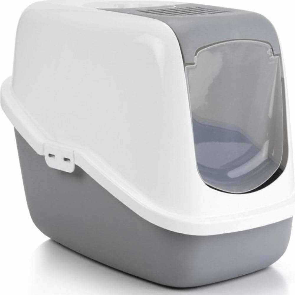 Savic Nestor Toilet Home for Cats (Cold Grey) covered litter box,cat toilet,self cleaning litter box