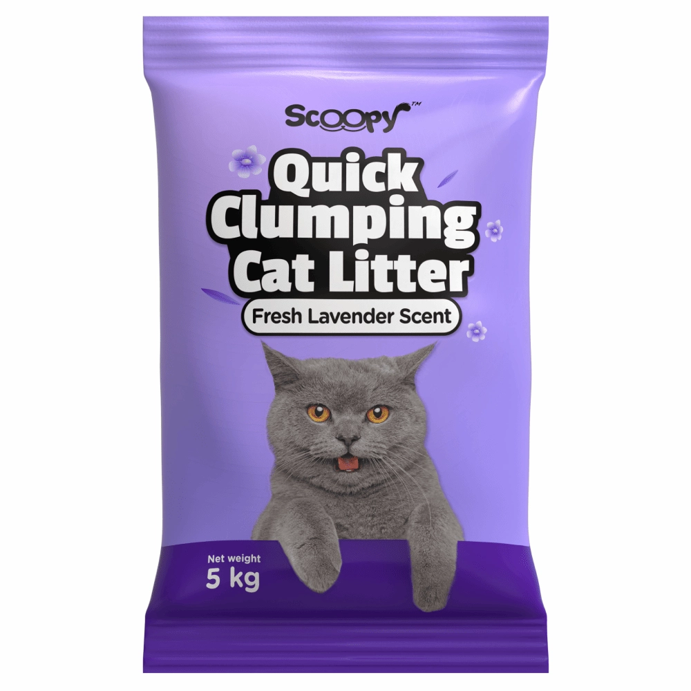 Scoopy Cat Litter | Lavender Scented | 100% Natural Indian Brown Sand cat waste,cat garbage bin,cat waste disposal