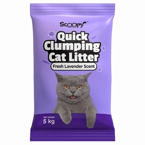 Scoopy Cat Litter | Lavender Scented | 100% Natural Indian Brown Sand cat waste,cat garbage bin,cat waste disposal