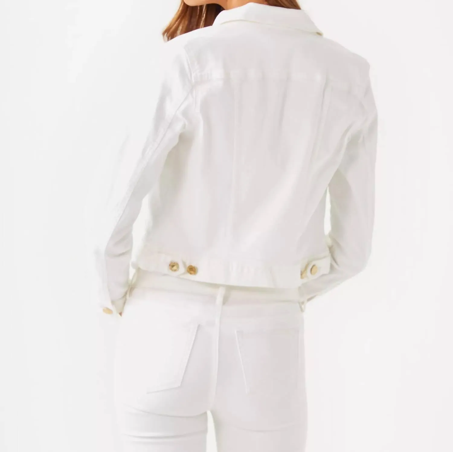 Seaspray Denim Jacket In Resort White