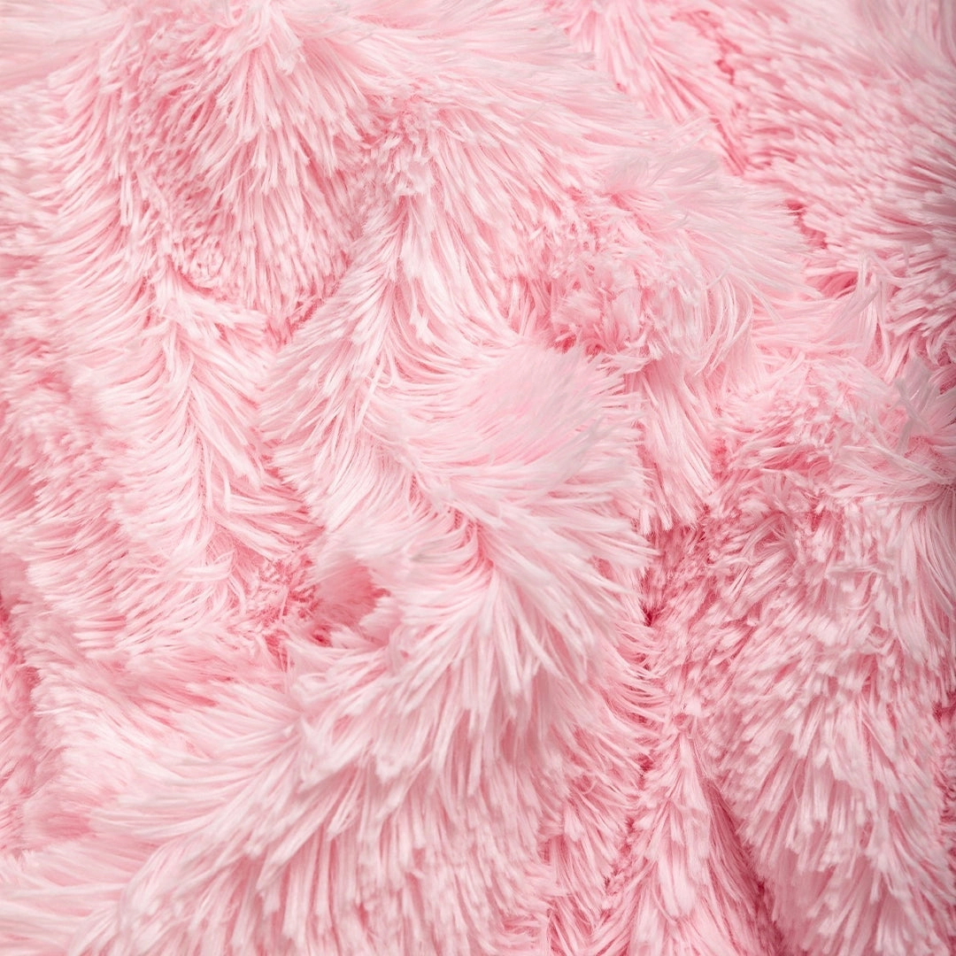 Shag Dog Blanket Throw Pink fleece dog blanket,soft dog throw,cozy pet blanket
