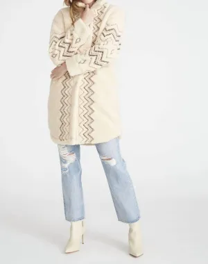 Sheeba Long Coat In Cream