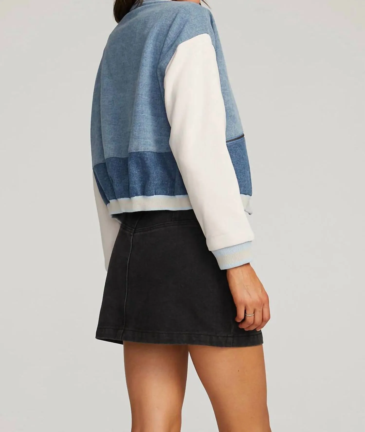 Shelbie Bomber Jacket In Blue