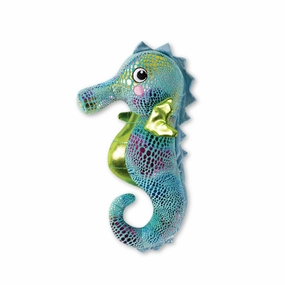 Shelly the Seahorse, Squeaky Plush Dog toy wet cat food,canned cat food,gravy cat food