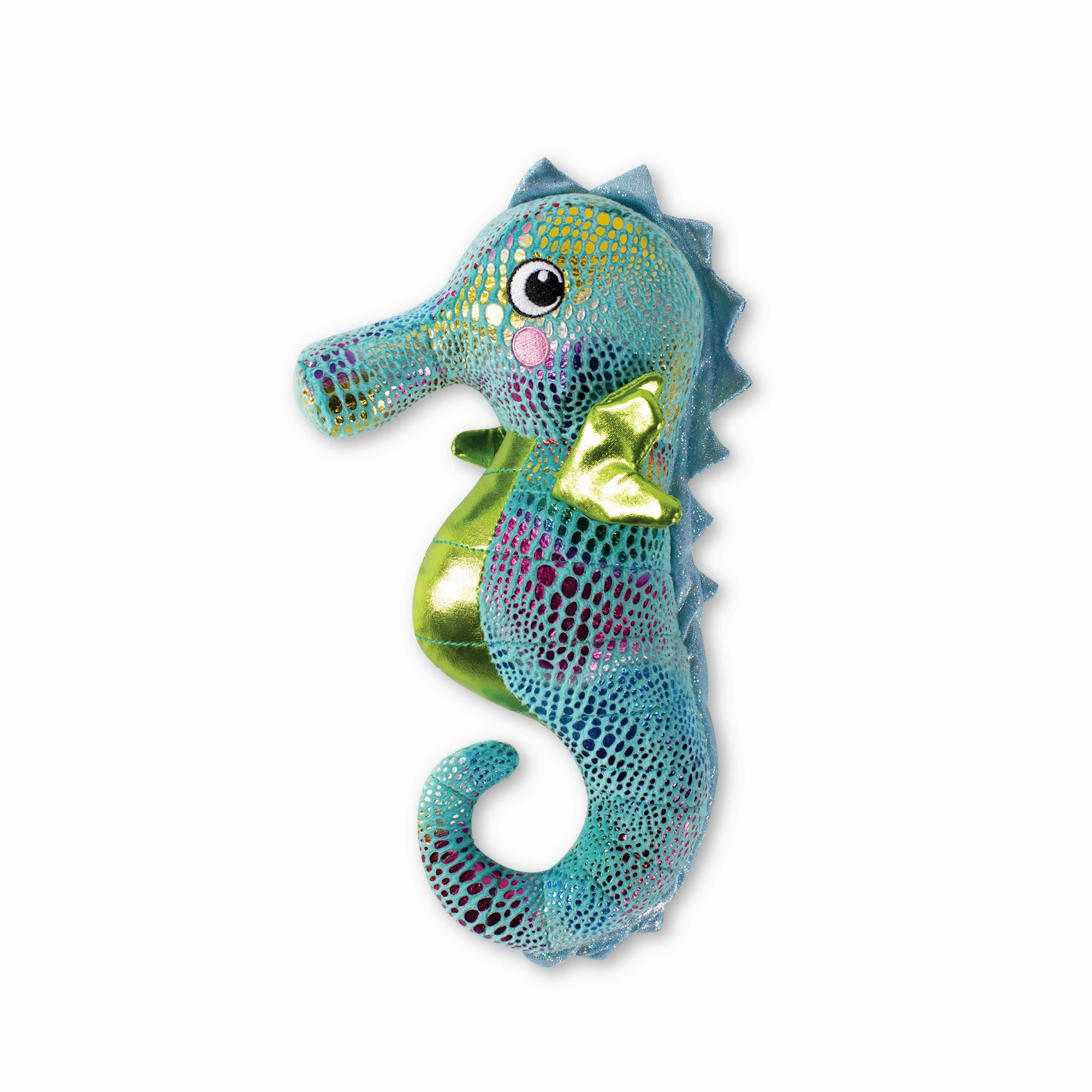 Shelly the Seahorse, Squeaky Plush Dog toy wet cat food,canned cat food,gravy cat food