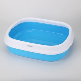 Skatrs Litter Tray for Cats (Blue) cat odor eliminator,cat cleaner spray,cat deodorizer