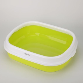 Skatrs Litter Tray for Cats (Green) covered litter box,cat toilet,self cleaning litter box