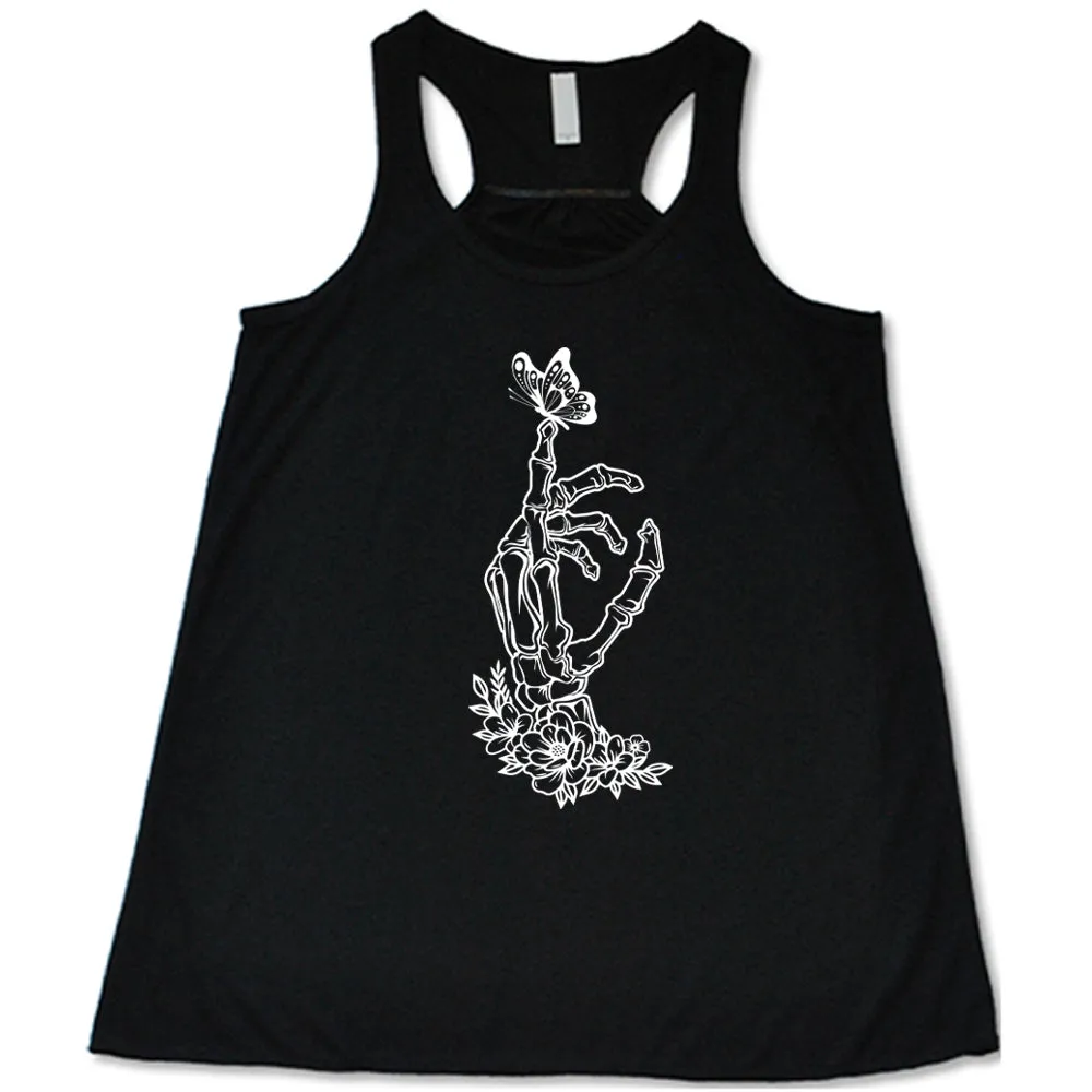 Skeleton Hand Butterfly Shirt