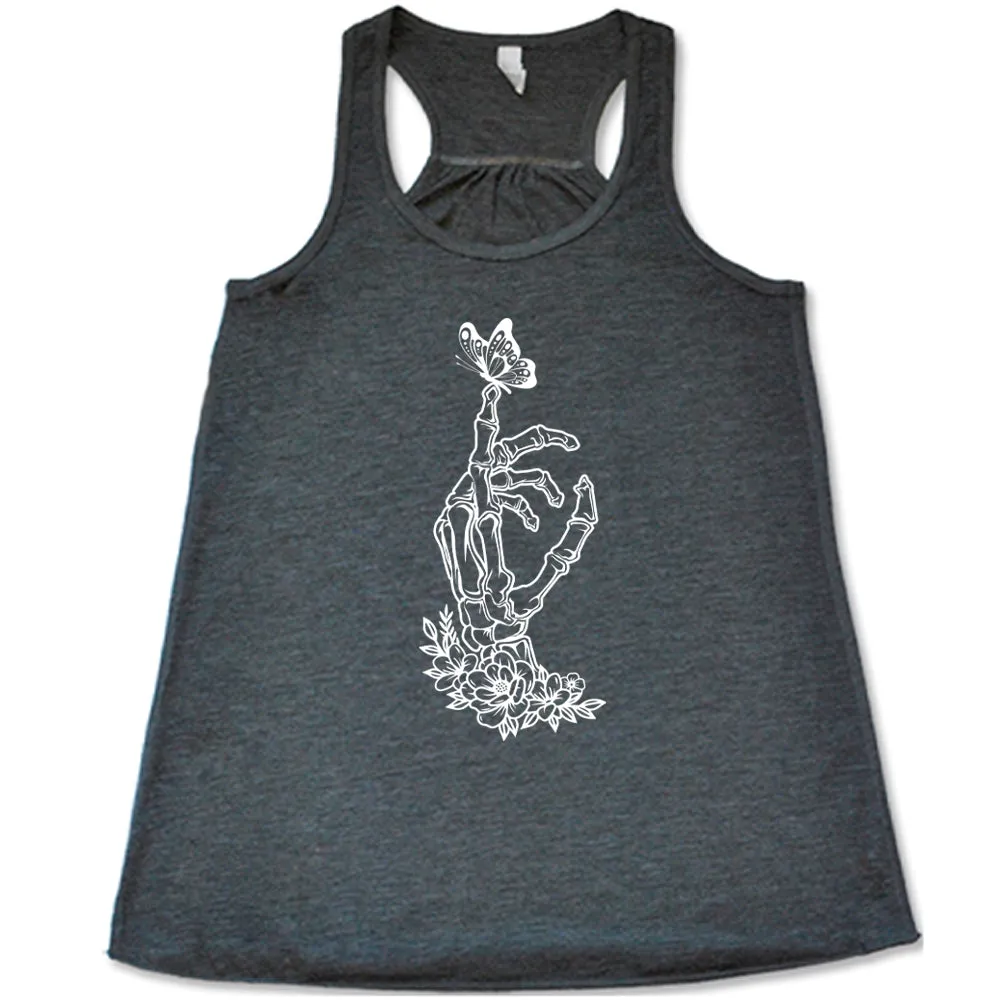 Skeleton Hand Butterfly Shirt