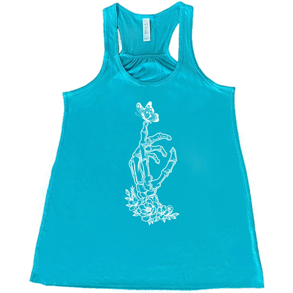 Skeleton Hand Butterfly Shirt