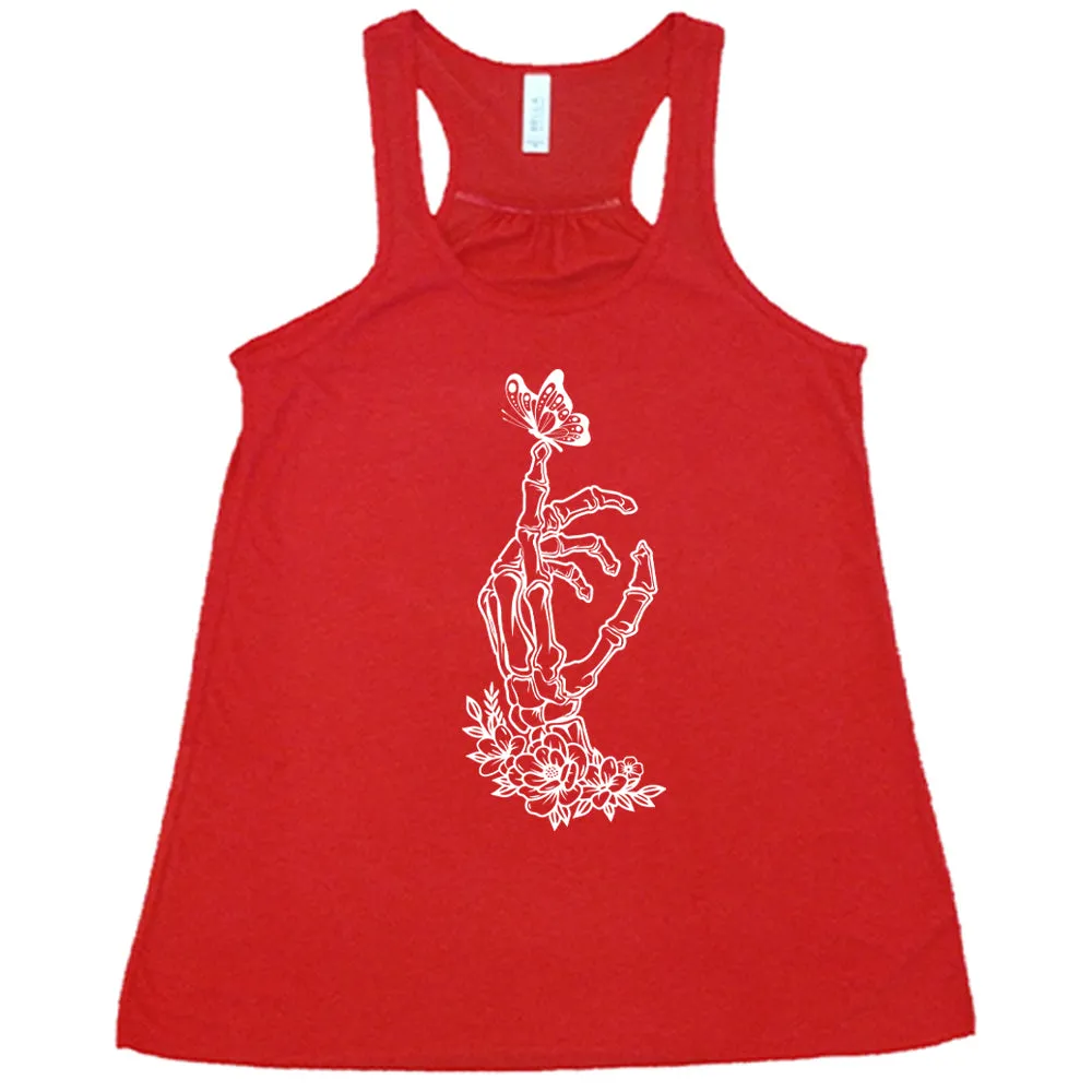 Skeleton Hand Butterfly Shirt