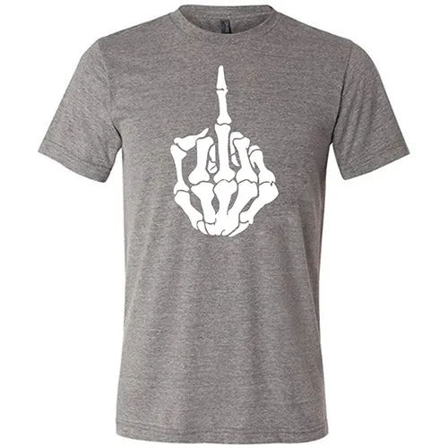 Skeleton Middle Finger Shirt Unisex