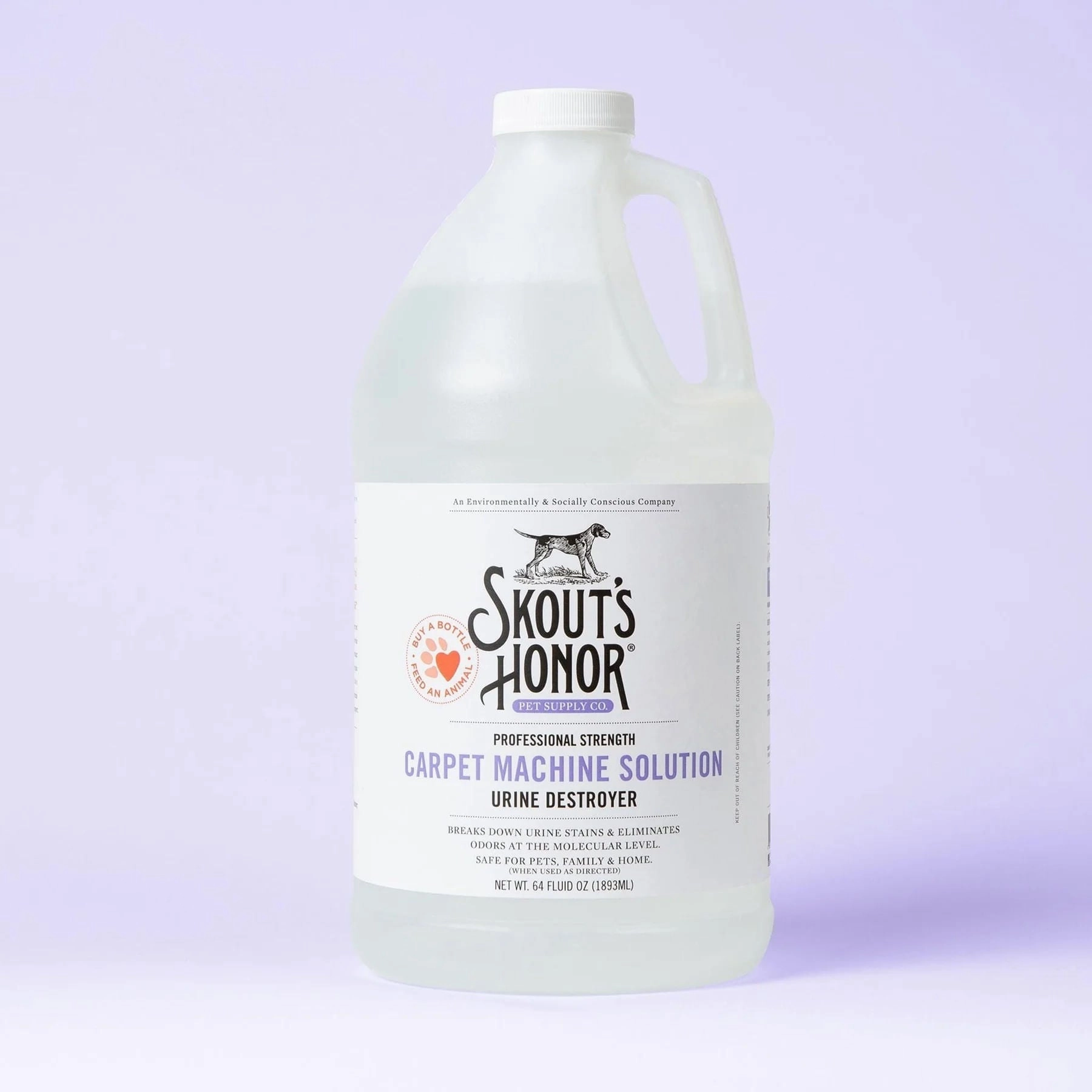 Skout's Honor Carpet Machine Solution, 64 oz cat odor control,cat litter deodorizer,cat cleaning wipes