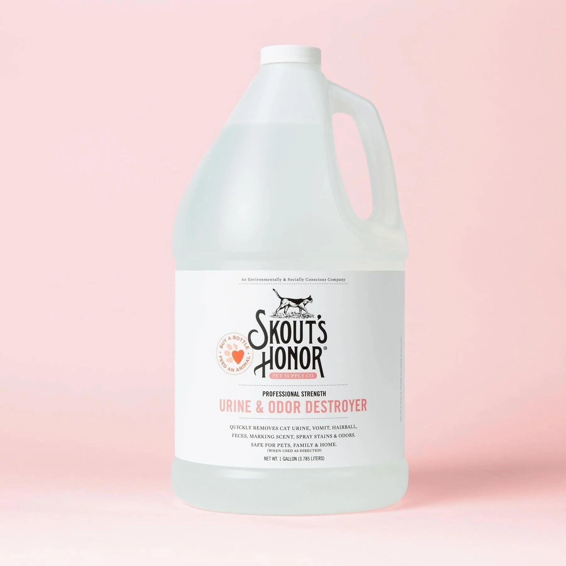 Skout's Honor Cat Urine & Odor Destroyer, 128 oz cat odor control,cat litter deodorizer,cat cleaning wipes