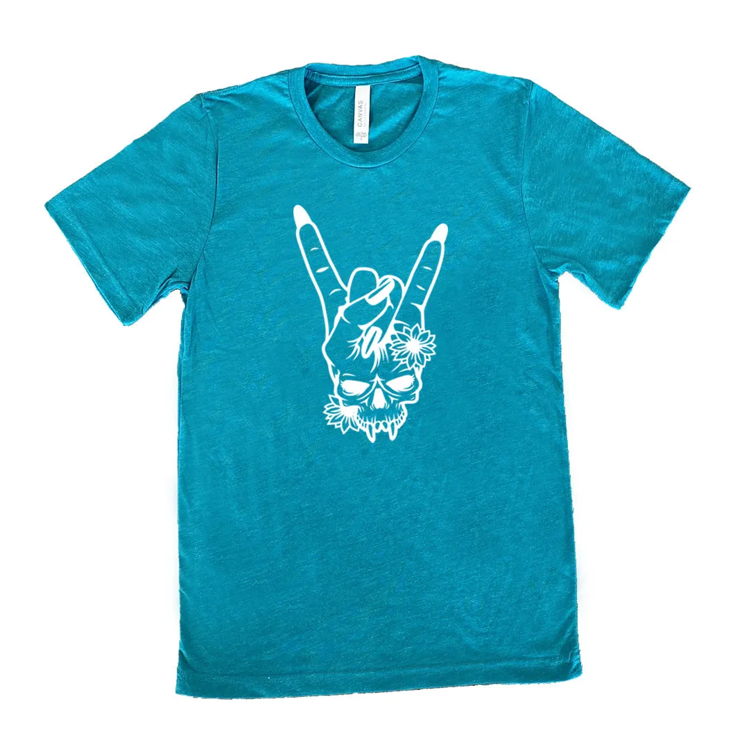 Skull Rocker Hand Shirt Unisex