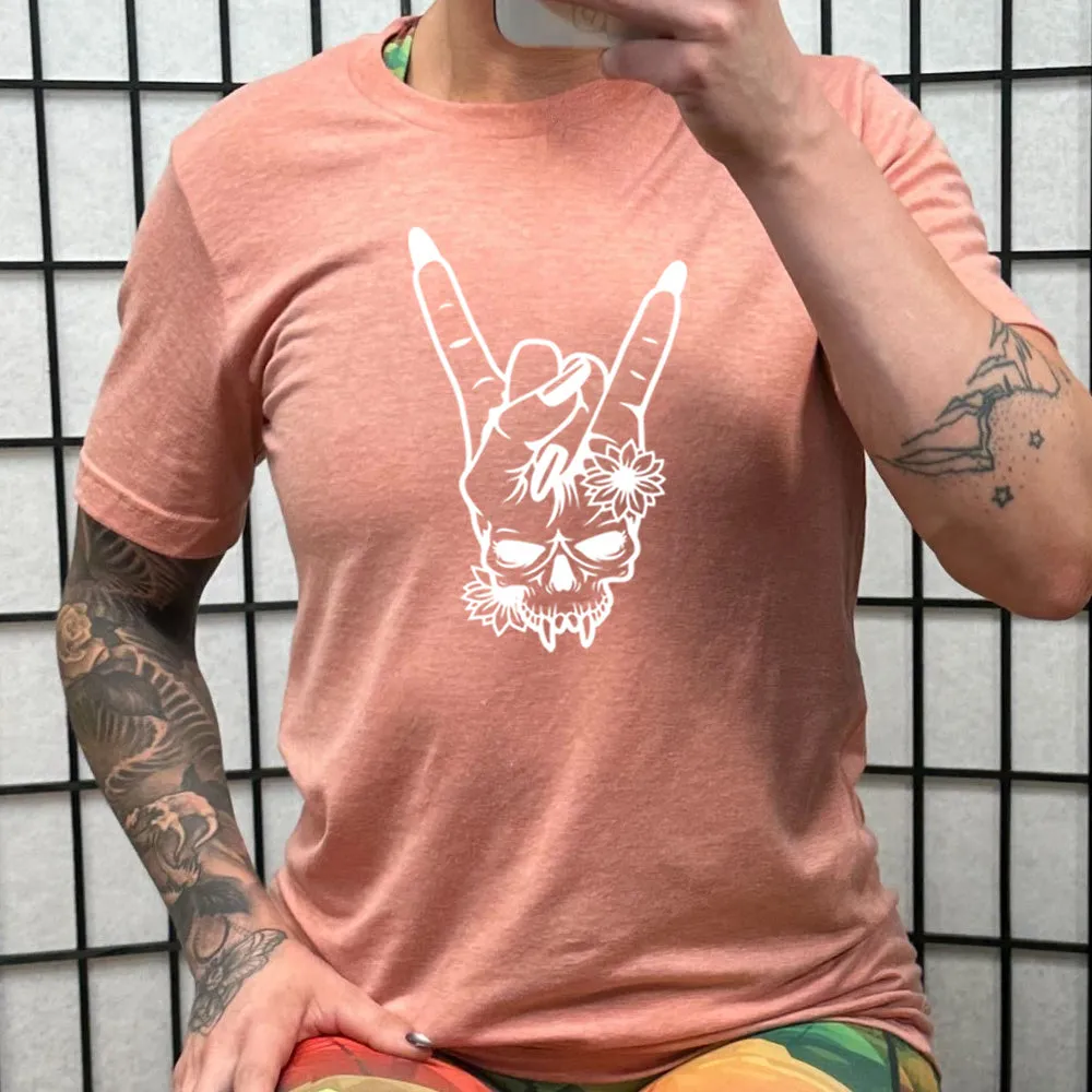 Skull Rocker Hand Shirt Unisex