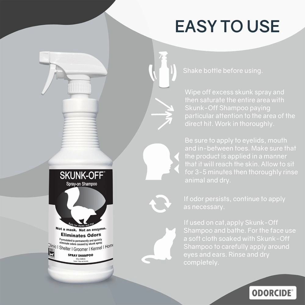 Skunk-Off Shampoo Spray, 32 oz