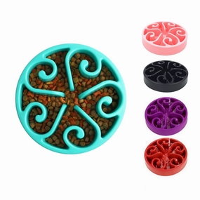 Slow Feeder Swirl Dog Bowl dog bowl,slow feeder,pet food dish