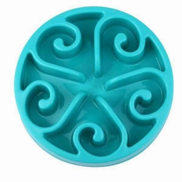 Slow Feeder Swirl Dog Bowl