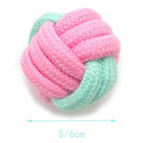 Small ball two-color - 6cm durable dog toy,rope chew toy,interactive dog toy