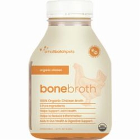 SmallBatch Frozen Organic Chicken Bone Broth 22oz puppy food,chew toy for puppies,small dog treats