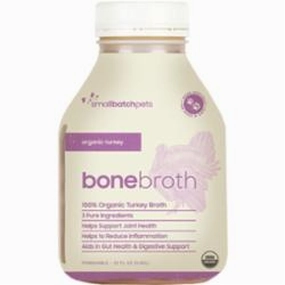 SmallBatch Frozen Organic Turkey Bone Broth 22oz puppy food,chew toy for puppies,small dog treats