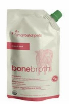 SmallBatch Shelf Stable Bone Broth Beef 16oz Pouch puppy food,chew toy for puppies,small dog treats