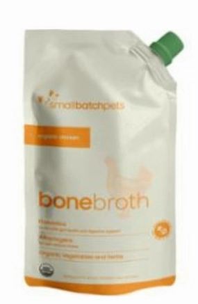 SmallBatch Shelf Stable Bone Broth Chicken 16oz Pouch puppy food,chew toy for puppies,small dog treats