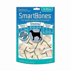 SmartBones Dental Mini 8pcs dental dog chews,vet approved chews,teeth cleaning treats