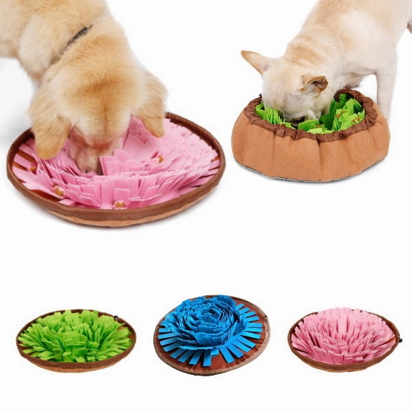 Snuffle Bowl Mat dog bowl,slow feeder,pet food dish
