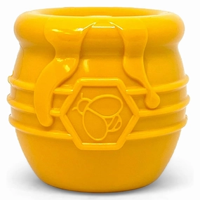SodaPup Honey Pot Durable Rubber Treat Dispenser poultry chews,horse chew toys,bird packaged treats
