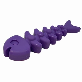 SodaPup Purple Fish Bone Ultra Durable Nylon Chew Toy poultry chews,horse chew toys,bird packaged treats