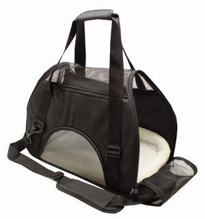 Soft-Sided Pet Carrier in Black treat storage jar,dog treat container,pet snack jar