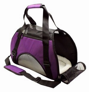 Soft-Sided Pet Carrier in Purple treat storage jar,dog treat container,pet snack jar
