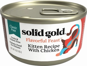 Solid Gold Flavorful Feast Grain Free Kitten Recipe with Chicken Canned Cat Food cat supplies,cat essentials,cat accessories