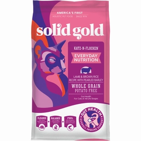 Solid Gold Katz-n-Flocken Dry Cat Food cat toys and food,complete cat care,all in one cat kit