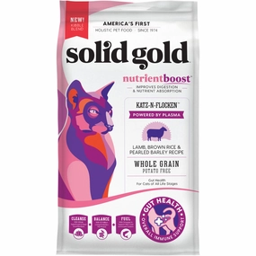 Solid Gold NutrientBoost Katz-N-Flocken with Lamb, Brown Rice & Pearled Barley Dry Cat Food cat toys and food,complete cat care,all in one cat kit