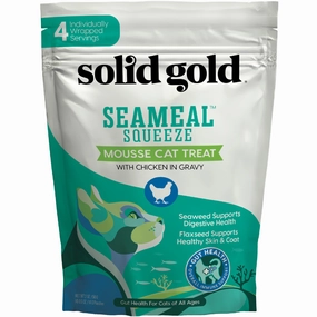 Solid Gold Seameal Squeeze Chicken Grain-Free Cat Treat cat supplies,cat essentials,cat accessories
