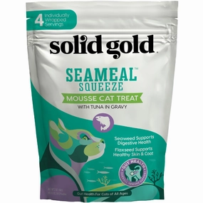 Solid Gold Seameal Squeeze Tuna Grain-Free Cat Treat cat toys and food,complete cat care,all in one cat kit